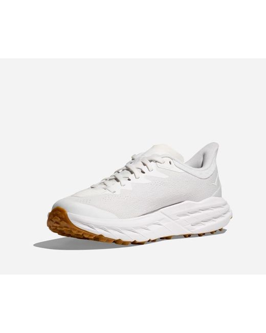 Hoka One One White Speedgoat 5 Trail Shoes