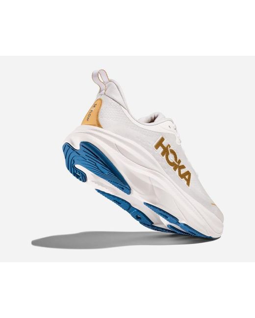 Hoka One One White Skyflow Road Running Shoes for men