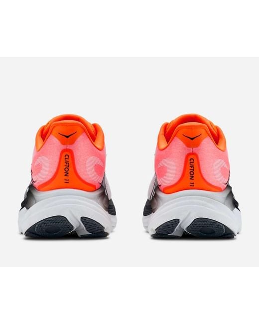 Hoka One One Red Clifton 11 Road Running Shoes for men