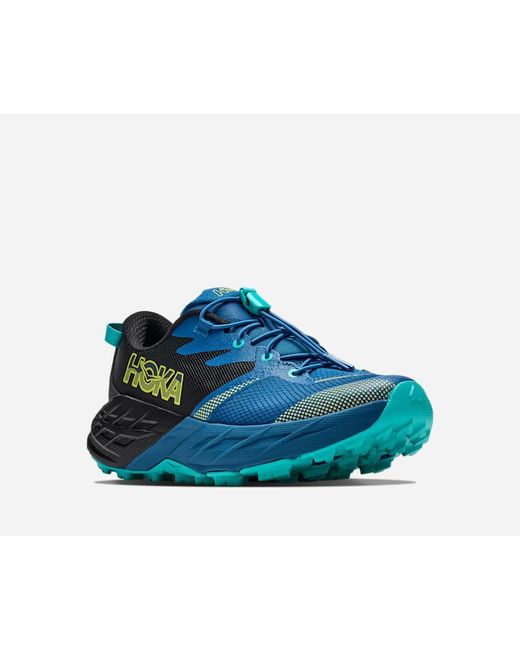 Hoka One One Blue Kid's Speedgoat 7 Trail Shoes