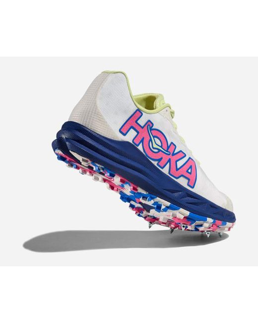 Hoka One One Crescendo XC Schuhe in White/Blueberry Größe M36/ W36 2/3 | Wettkampf