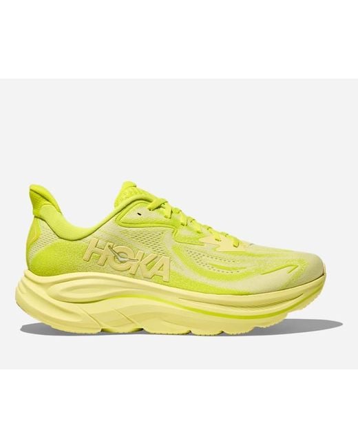 Hoka One One Yellow Clifton 10 Road Running Shoes