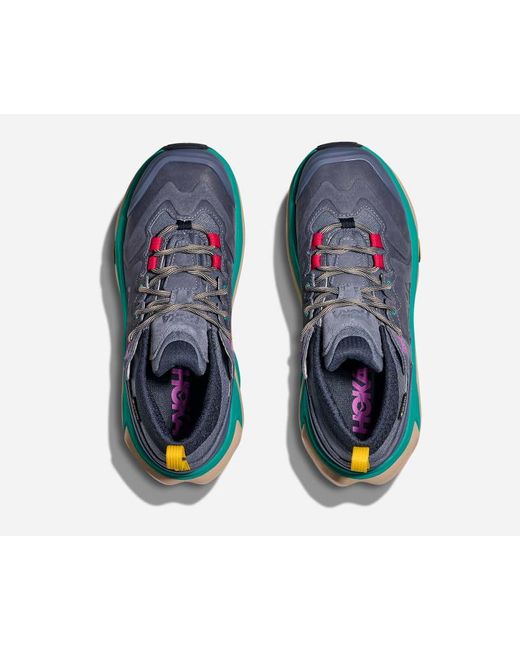 Hoka One One Blue Kaha 3 Low GORE-TEX Schuhe für Herren in Anchor/Gemstone Größe 42 | Wandern