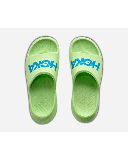 Hoka One One Green Ora Athletic Slide