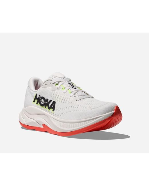 Hoka One One White Rincon 4 Road Running Shoes