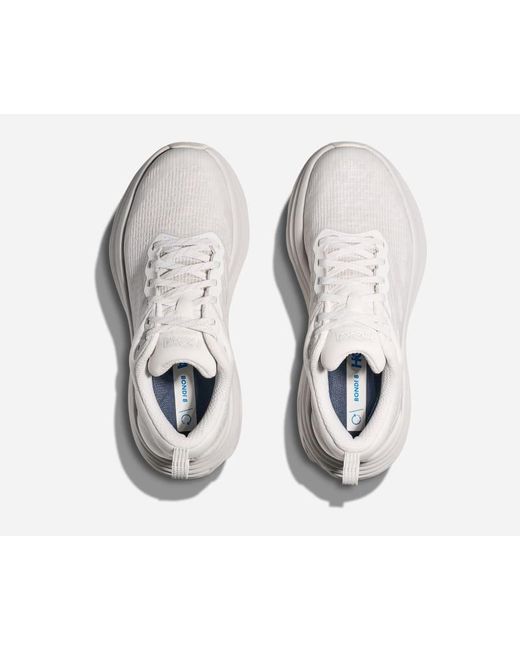 Hoka One One White Stealth/tech Bondi 8 Caged Lifestyle Shoes