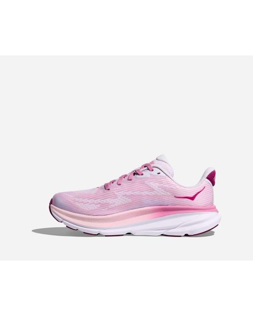 Hoka One One Purple Kid's Clifton 9 Road Running Shoes