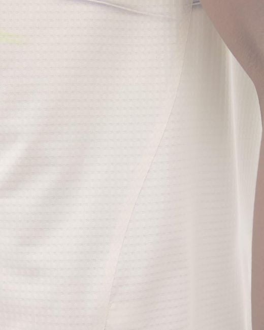 Hoka One One White Race Day Short Sleeve Top for men