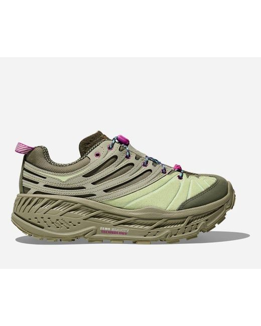 Hoka One One Green Elite Terrain System Stinson EVO OG Schuhe in Sea Moss/Luna Moth Größe 38 | Lifestyle