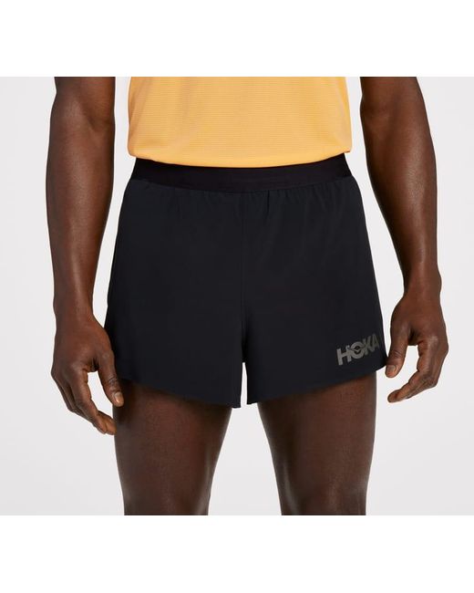 Hoka One One Shorts mit Schlitz für Herren in Black Größe XL | Shorts in Blue für Herren