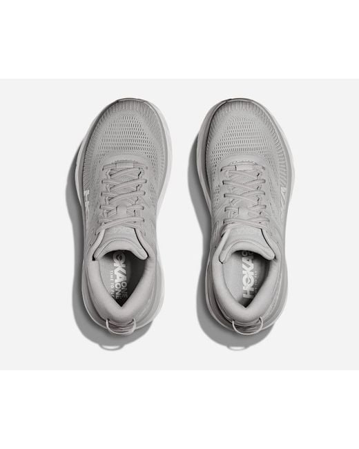Hoka One One Gray Bondi 7 Lifestyle Shoes