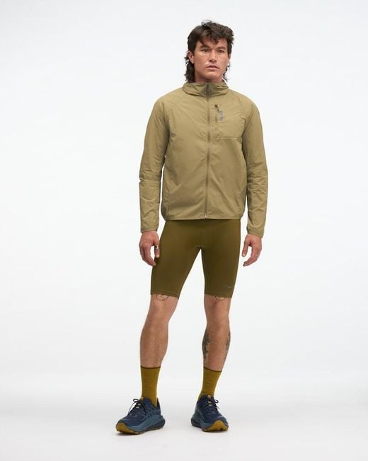 Hoka One One Green Skyflow Wind Jacket for men
