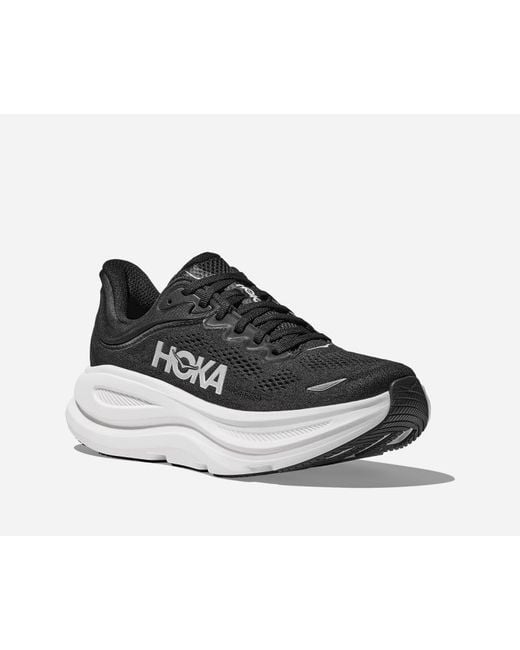 Hoka One One Black Bondi 9 Road Running Shoes for men