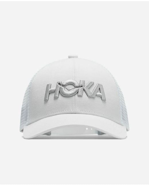 Hoka One One White Core Logo Trucker