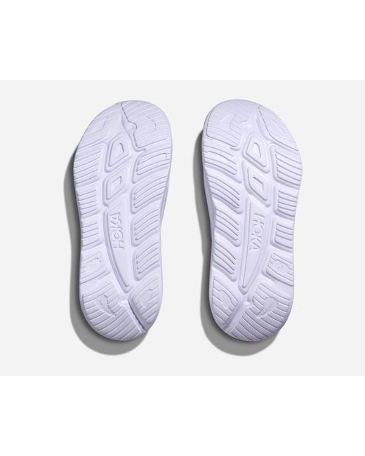 Hoka One One White Ora Recovery Slide 3