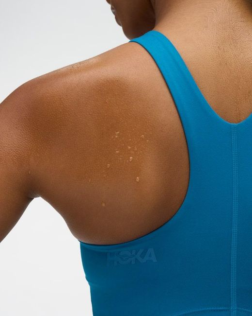 Hoka One One Blue Elaro Crop Bra