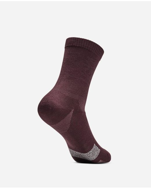 Hoka One One Purple Merino Trail Crew Run Sock
