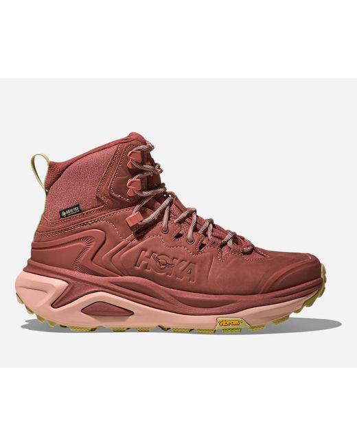 Hoka One One Red Kaha 3 Gore-tex Hiking Shoes