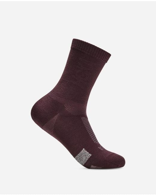 Hoka One One Purple Merino Trail Crew Run Sock