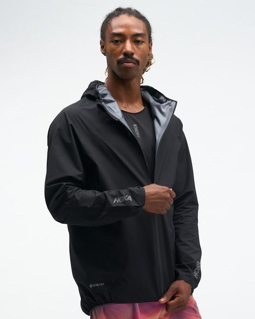 Hoka One One Black Skybreeze Waterproof Jacket Gore-tex for men