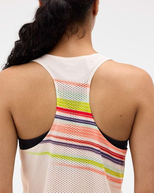 Hoka One One White Race Day Singlet