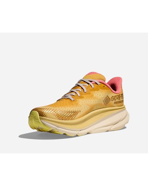 Hoka One One Yellow Stealth/tech Clifton 9 Gore-tex Lifestyle Shoes