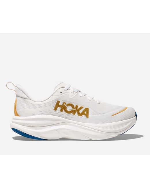 Hoka One One White Skyflow Road Running Shoes for men