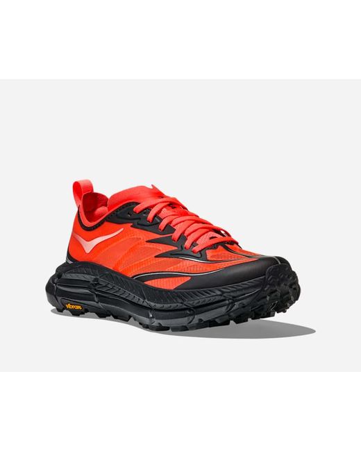 Hoka One One Red Mafate Speed 4 Lite Lifestyle Shoes