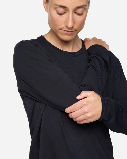 Hoka One One Blue Essential Ls T-shirt