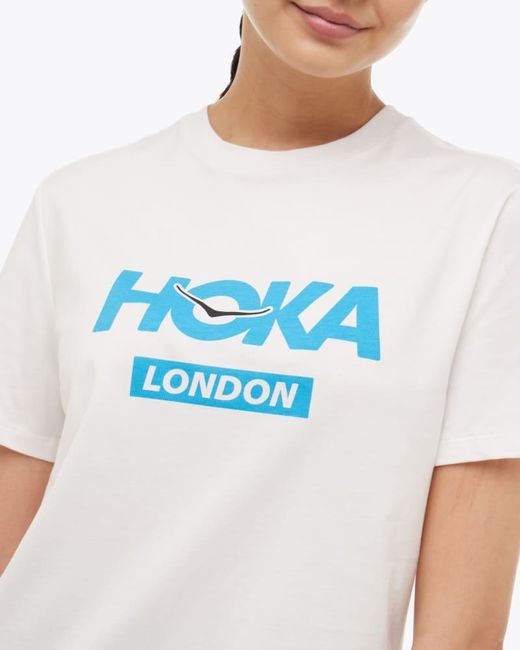 Hoka One One White London City T-shirt