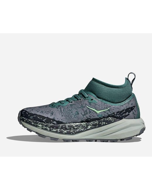 Hoka One One Blue Speedgoat 6 Mid Gore-tex Trail Shoes