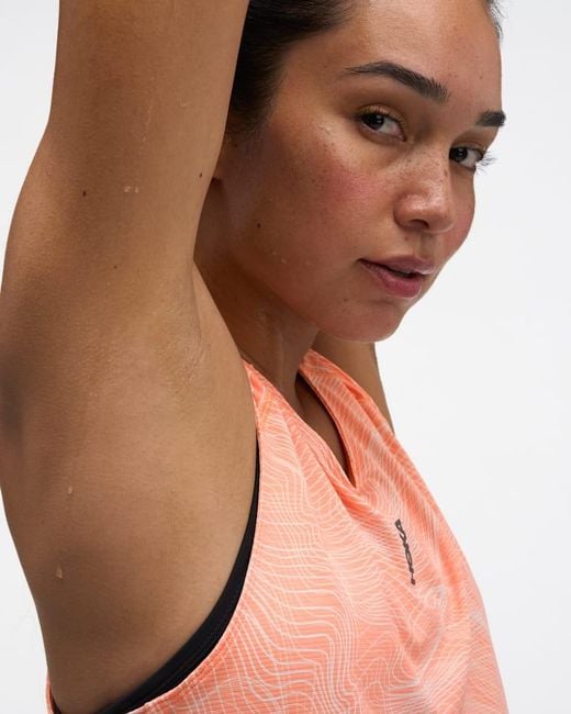 Hoka One One Red Everyrun Tank Top