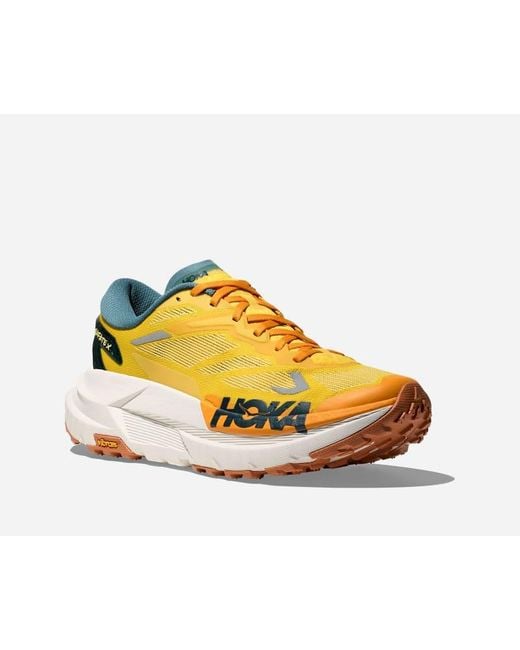 Hoka One One Yellow Mafate X Trail Shoes for men