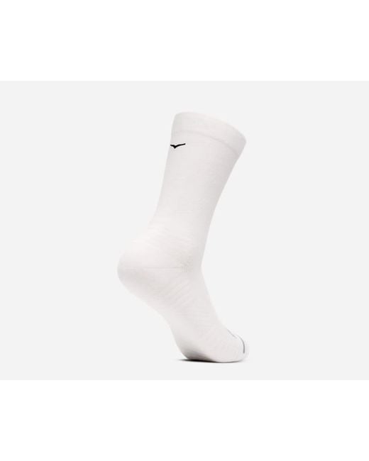 Hoka One One White Crew Run Sock 3-pack