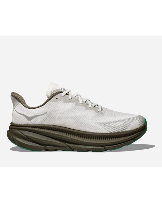 Hoka One One White Stealth/tech Clifton 9 Gore-tex Lifestyle Shoes