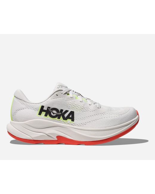 Hoka One One White Rincon 4 Road Running Shoes