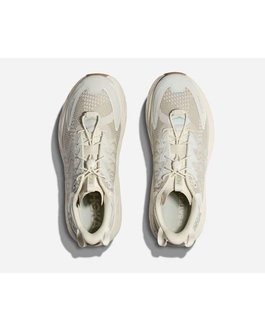 Clifton LS Satisfy Running Chaussures en Celadon Tint/Whisper White Taille 36 | Lifestyle Hoka One One en coloris Metallic