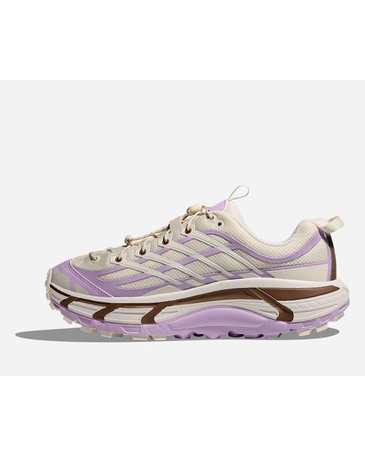 Hoka One One White Mafate Three2 Lifestyle Shoes