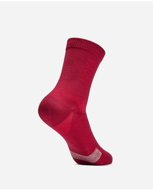 Hoka One One Red Merino Trail Crew Run Sock