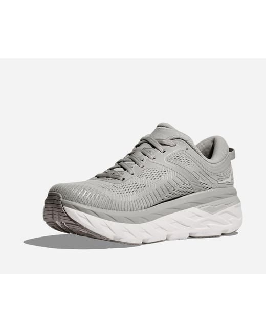 Hoka One One Gray Bondi 7 Lifestyle Shoes