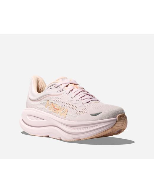 Hoka One One Pink Bondi 9 Road Running Shoes