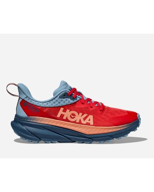 Hoka One One Red Challenger 7 Gore-tex Trail Shoes