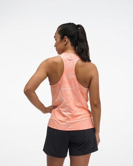 Hoka One One Red Everyrun Tank Top