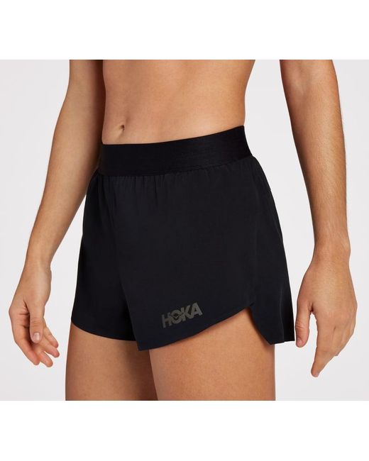 Hoka One One Shorts mit Schlitz für Damen in Black Größe L | Shorts