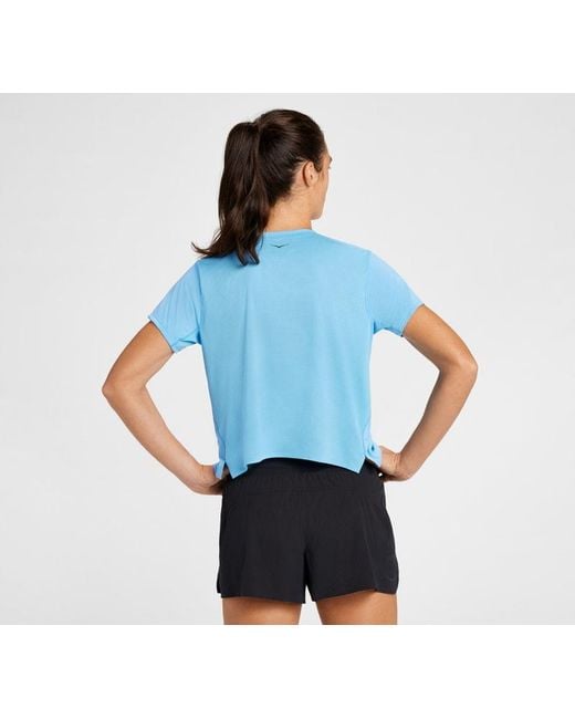 Short Sleeve pour Femme en All Aboard Taille L | T-Shirts À Manches Courtes Hoka One One en coloris Blue