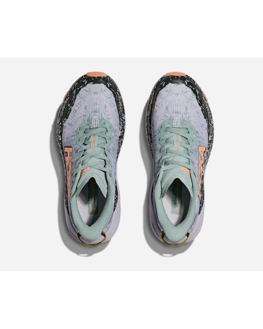 Hoka One One Blue Speedgoat 6 GORE-TEX Schuhe für Damen in Jade/Ash Grey Größe 36 2/3 | Gelände