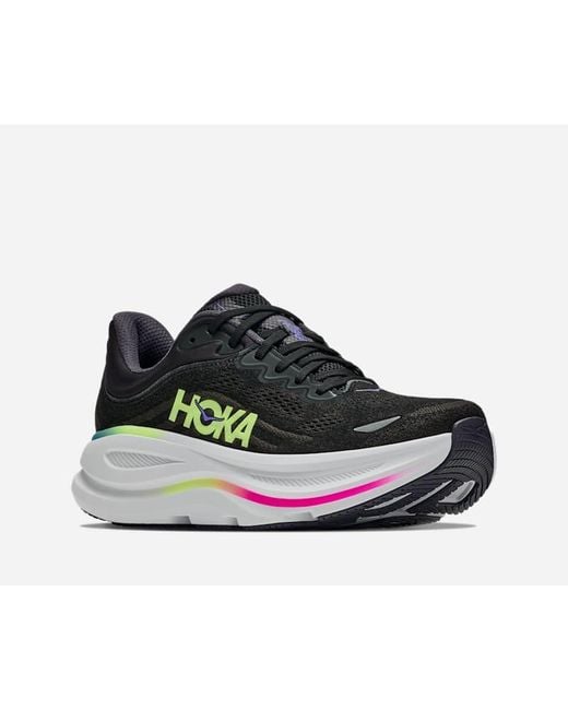 Hoka One One Black Bondi 9 Road Running Shoes for men