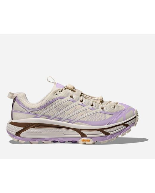 Hoka One One White Mafate Three2 Lifestyle Shoes
