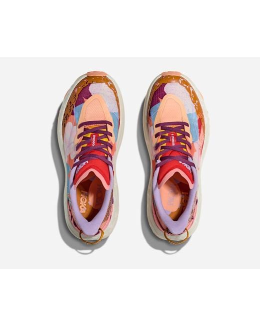 Hoka One One Red Speedgoat 6 Studio Proba Schuhe in Cadmium Orange/Whisper Green Größe 43 1/3 | Lifestyle