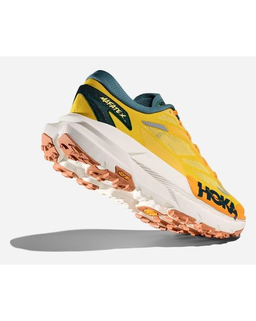 Hoka One One Yellow Mafate X Trail Shoes for men